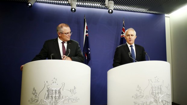 Prime Minister Malcolm Turnbull and Treasurer Scott Morrison field questions about the failed census night.