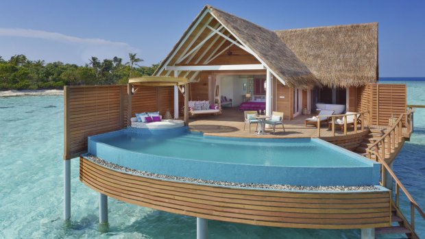 An overwater bungalow at Milaidhoo Maldives starts from $A2600 a night.