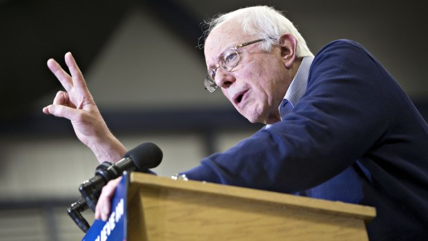 Senator Bernie Sanders, in Portsmouth, New Hampshire, on Sunday. 