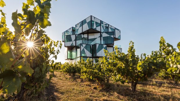 McLaren Vale's answer to the Eiffel Tower: The Cube at d'Arenberg Wines.