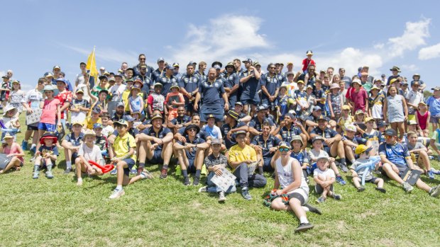 The Brumbies held their meet the players' day at the University of Canberra on Saturday.