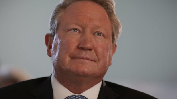 Andrew Forrest's Fortescue Metals said iron ore shipments in the fourth quarter rose 3 per cent.