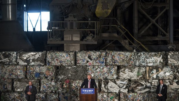 Donald Trump vowed to revive US industries from the heart of the rust belt.