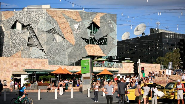 Visitors to Fed Square spend about $13.90 there.