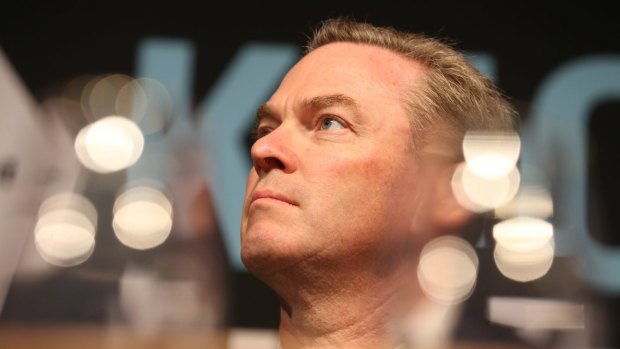 Christopher Pyne has struggled to say whether the government would reform the political donations system.