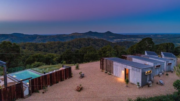 Hinterland accommodation at Mullumbimby Creek, NSW.