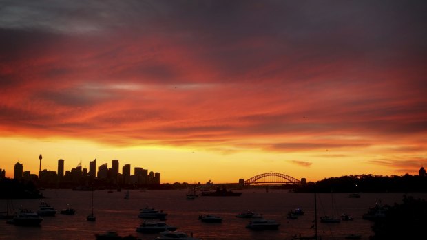 Sydney sunset: The most peaceful moments are those spent watching the sun sink and paint the sky pink.