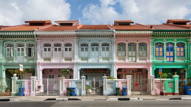 Shophouses in the Katong neighbourhood.