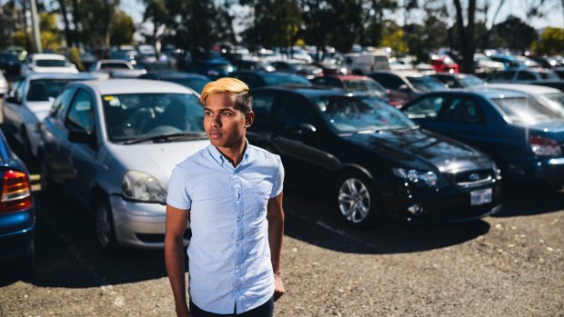 President of the University of Canberra Student Association, Nawaf Ibrahim, is concerned that a lack of available parking is the reason why half a million dollars worth of parking fines were issued at the Bruce campus last year.