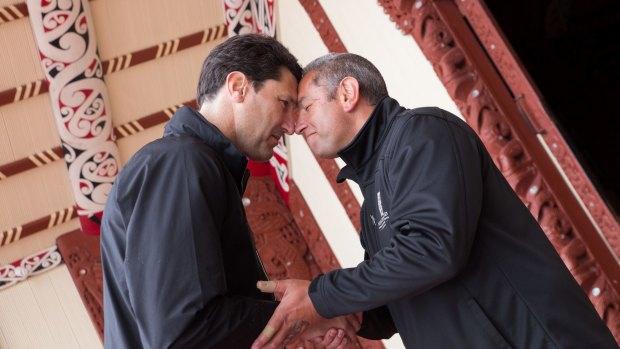 Lessons in Maori culture, including the hongi, a greeting involving a pressing of noses.