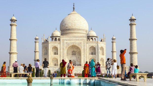 The Taj Mahal in Agra, India, is one of the most recognisable structures in the world
