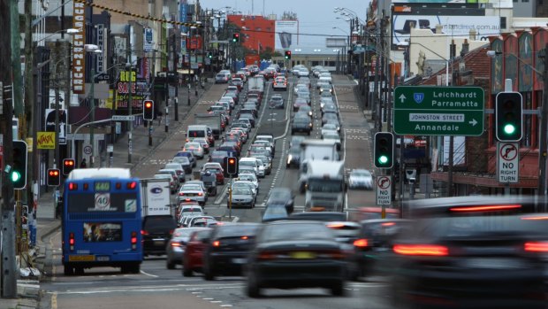 Free route: Parramatta Road will get busier after the first stage of the WestConnex is built.