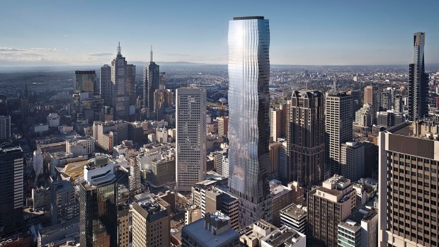Tower Melbourne's apartment owners have been asked to re-sign their purchase contracts, which have now blown out to 2021.