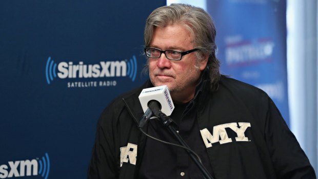 Groomed for power: Stephen Bannon is said to be the only person exempt from Trump's dress code.