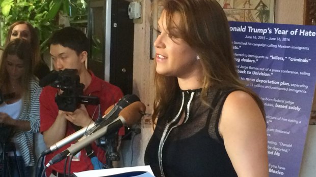 Former Miss Universe Alicia Machado is pushing back against the sexism of Republican presidential candidate Donald Trump.