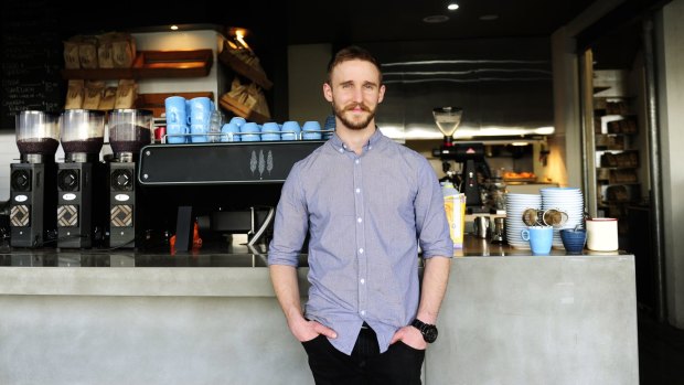 Ona on the Lawns cafe manager Nathan Wagner believes smart parking will be beneficial for businesses and customers.