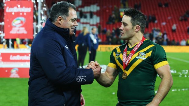 Best spine in history: Mal Meninga has labelled the current spine of the Kangaroos as the greatest ever in international league.