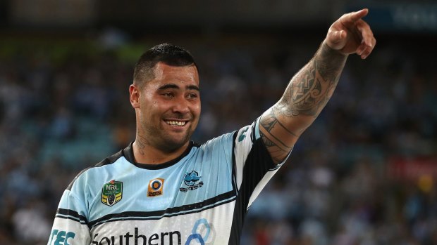 No change: Andrew Fifita's demeanour has not changed despite his recent travails, says Sharks teammate Wade Graham.
