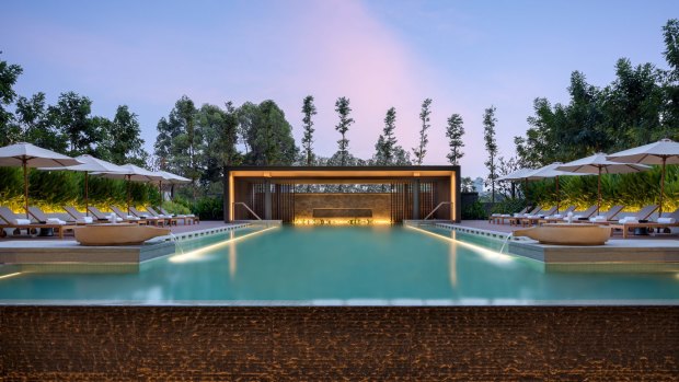 The newly-opened Hyatt Regency Phnom Penh boasts 247 guestrooms, a luxury spa and 22-metre infinity pool. 