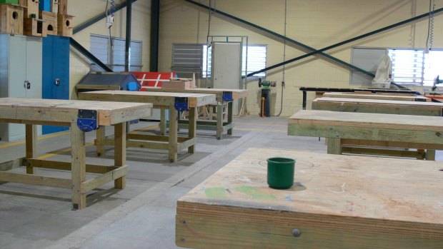 The facilities inside Borallon where prisoners can gain skills and qualifications. 
