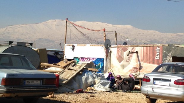 A Syrian refugee camp in the Bekaa Valley. Lebanon houses more Syrian refugees per capita than any other country.