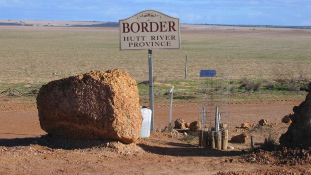 The "border" of Hutt River Province. 