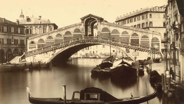 The Rialto, Grand Canal, Venice,  circa 1890.