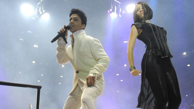 Prince at Rod Laver Arena during his last visit to Melbourne in 2012. 