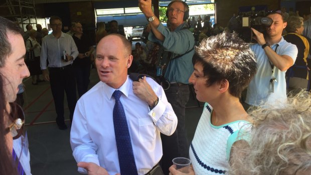 Premier Campbell Newman in Ashgrove on Australia Day. 