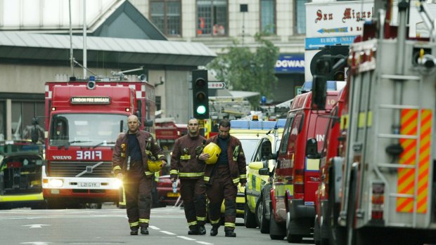 After the bomb exploded at Edgeware Road station in London. 