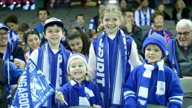 Young North Melbourne fans.