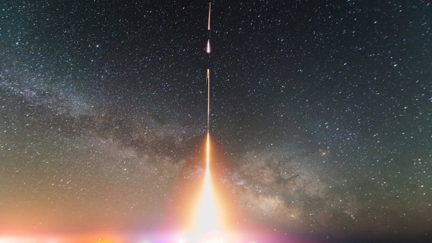 Into the stars: NASA’s Cosmic Infrared Background Experiment launches a rocket. 