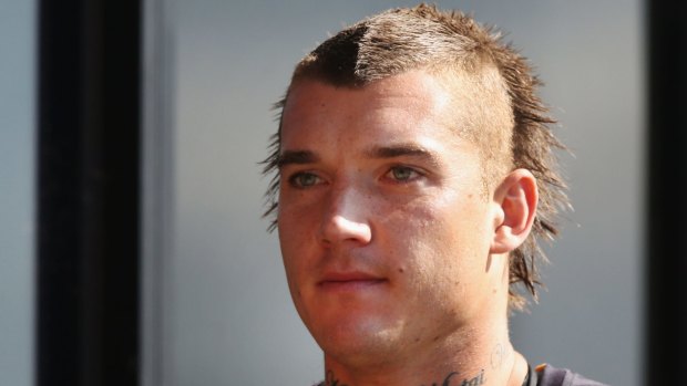 Dustin Martin's father Shane has been detained.