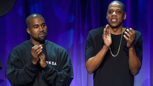 The two rappers at the Tidal launch in 2015.