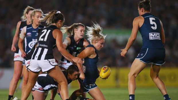 Girls playing footy? That was only ever going to be a fantasy. Until now.