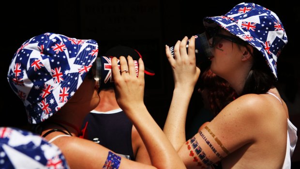 Police ask revellers to drink sensibly on Australia Day.