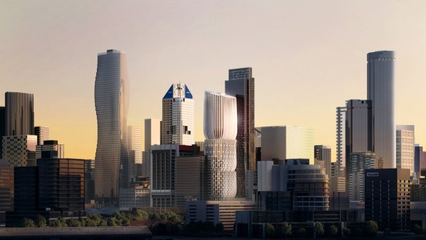 Plans for 600 Collins Street by Zaha Hadid Architects is one of a number of striking developments potentially reshaping Melbourne's skyline. 