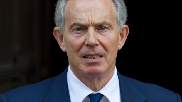 Former British prime minister Tony Blair.