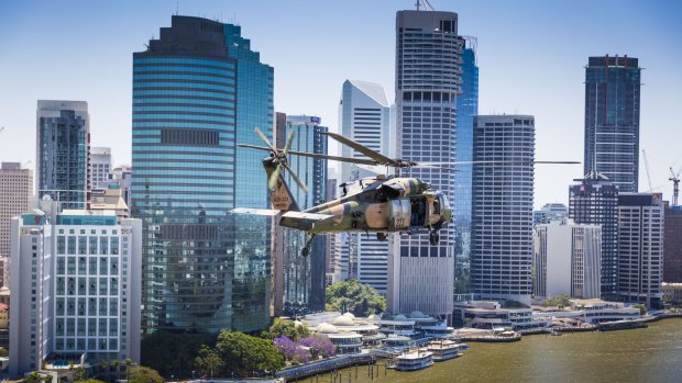 Black Hawk helicopters will be flying over Brisbane in preparation for the G20 meeting of world leaders.