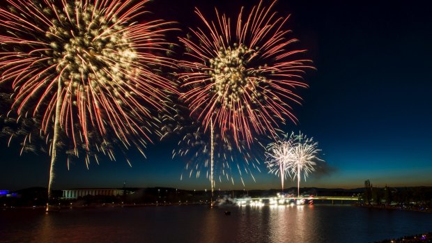 The countdown is on until fireworks will light up the sky over Lake Burley Griffin to welcome in 2015.