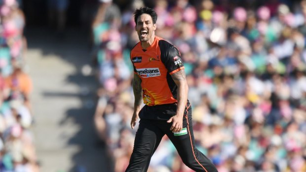 Mitchell Johnson was on fire for the Scorchers.
