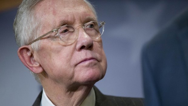 Senate minority leader Harry Reid.