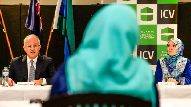 Malcolm Turnbull addresses the Islamic Council of Victoria.