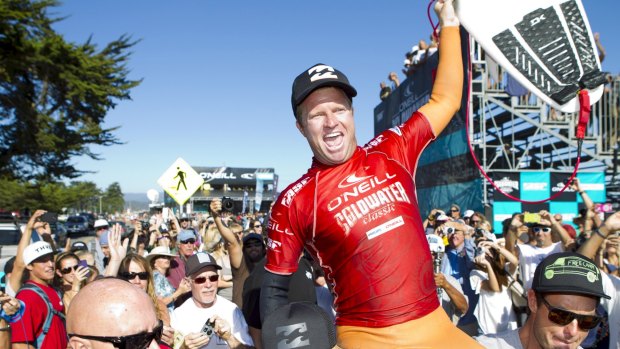 Retiring: Australian surfer Taj Burrow is saying goodbye to the waves after an18-year career.