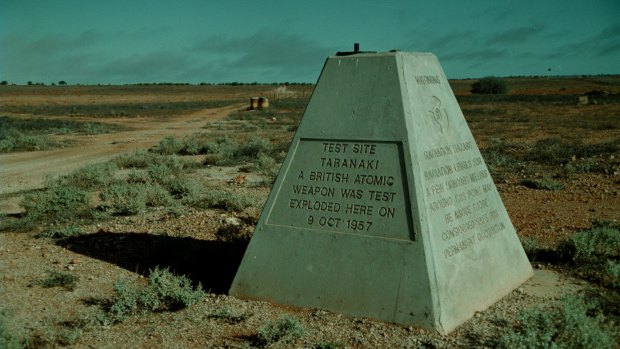 The atomic weapon test site in Taranaki, Maralinga, South Australia.