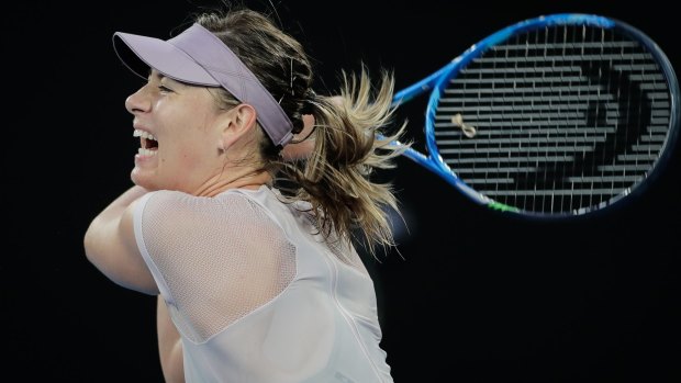 Maria Sharapova says she has plenty of work to do after losing in the third round.
