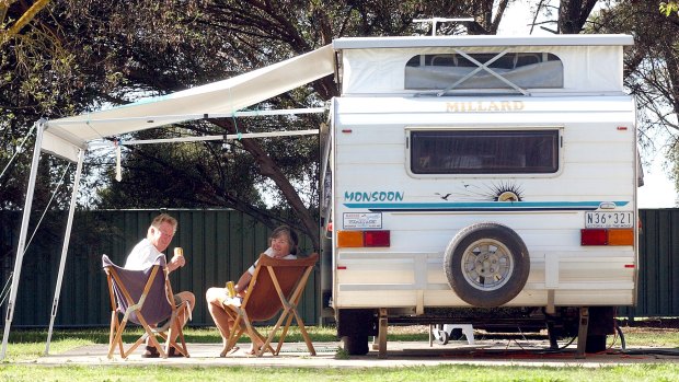 Caravan parks have been nearly booked out.