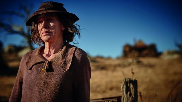 Judy Davis in <i>The Dressmaker</i>.