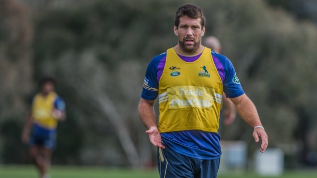 Chris Alcock will miss the Brumbies' game against the Chiefs on Saturday.