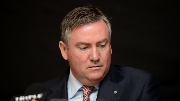 Collingwood president Eddie McGuire has flown off to warmer climes.  